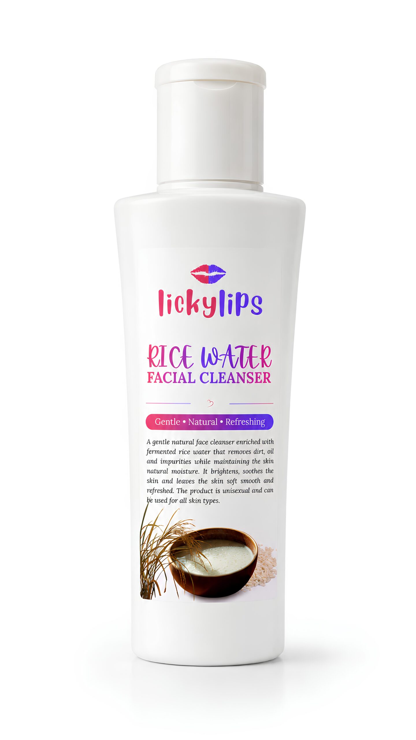 Rice water facial cleanser
