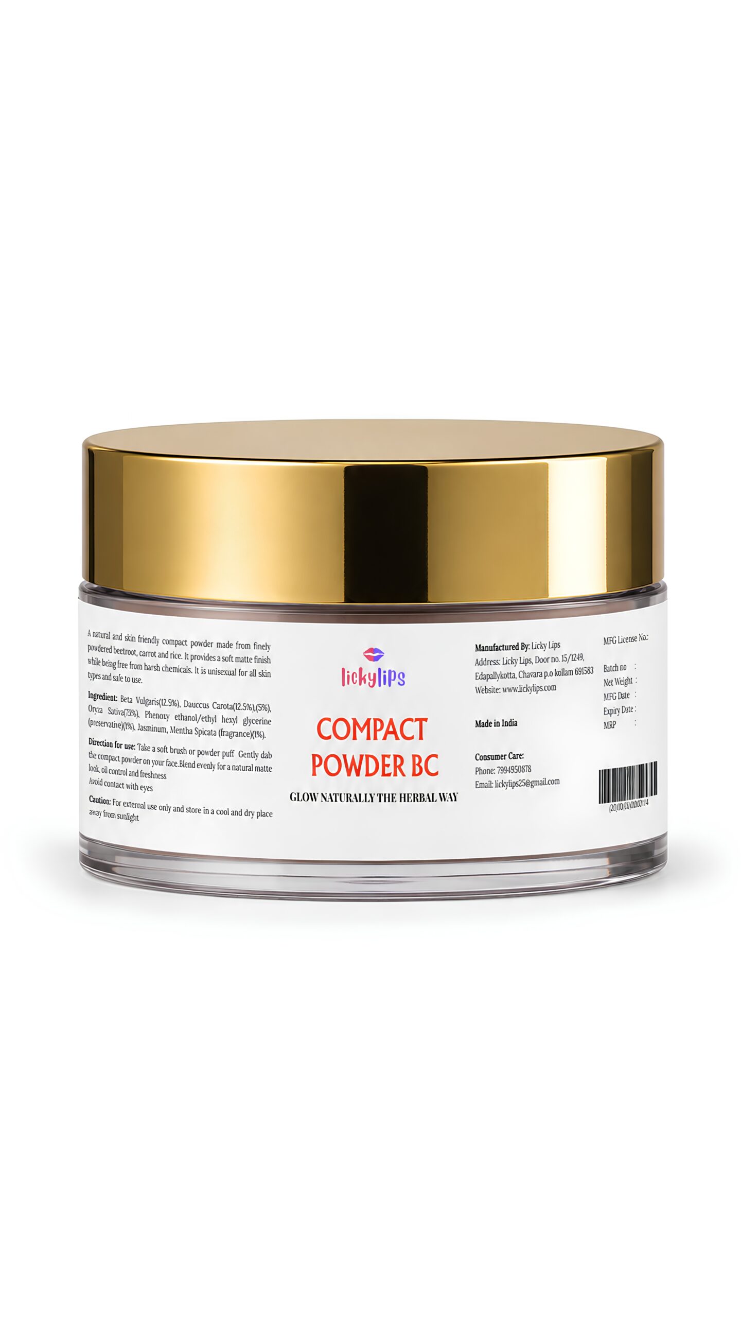 Compact powder BC
